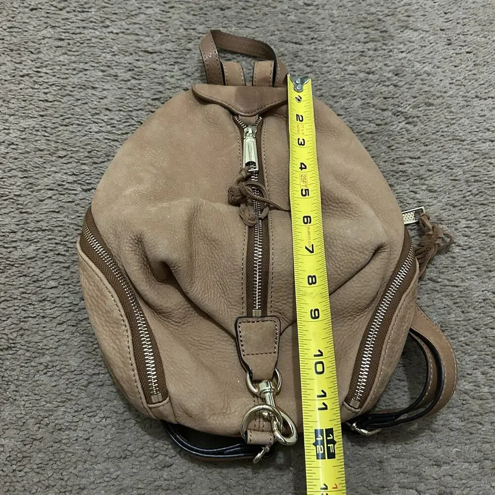 Rebecca Minkoff Julian Mini Backpack Leather Handbag Tan *Read